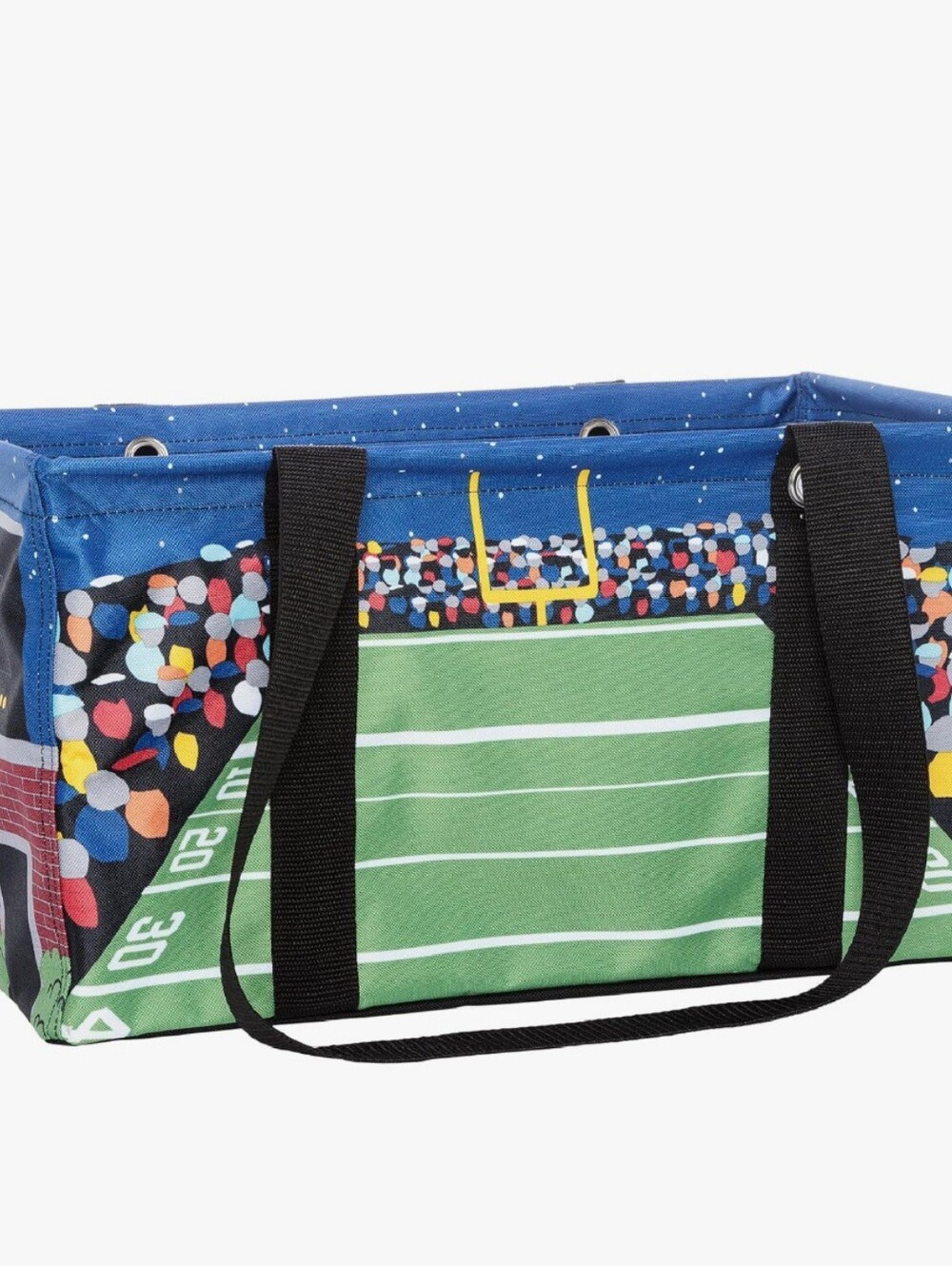 Thirty-One Medium Utility Tote "Touchdown Time" Football NWOT - Picture 2 of 10